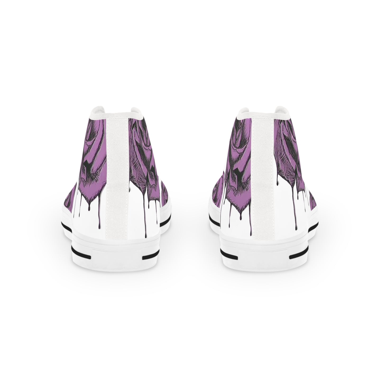 A Knight's Bleeding Rose Men's White Sneakers