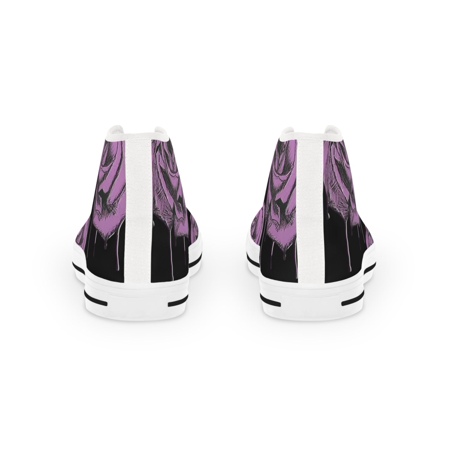 A Knight's Bleeding Rose Men's Black Sneakers