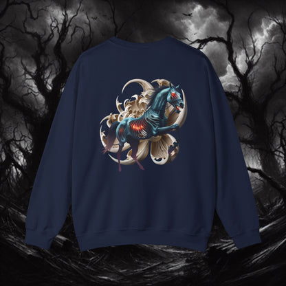 The Rider's Horse Gothic Fantasy Crewneck Sweatshirt, Unisex Sweatshirt, Halloween Apparel, Witchy Sweatshirt, Gifts for Halloween Lovers, Gothic Style [...]