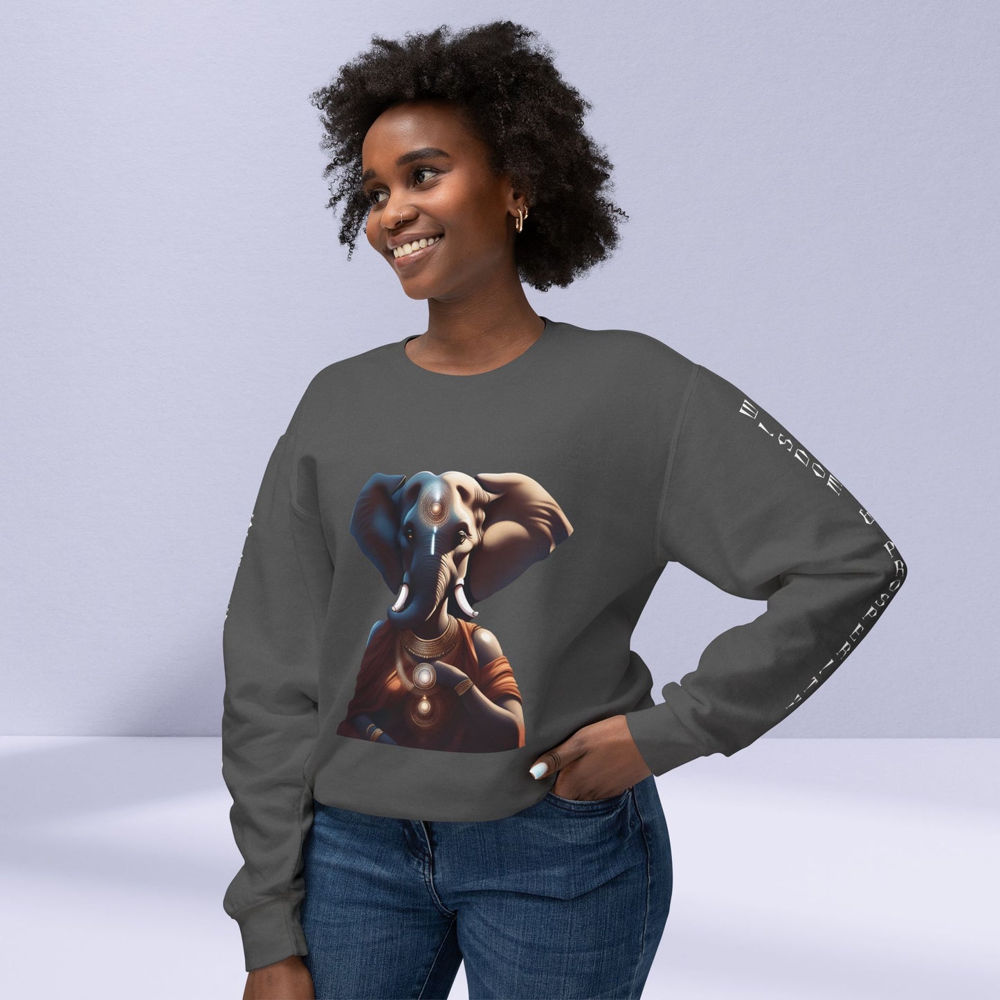 Vinayaki  Unisex Lightweight Crewneck Sweatshirt