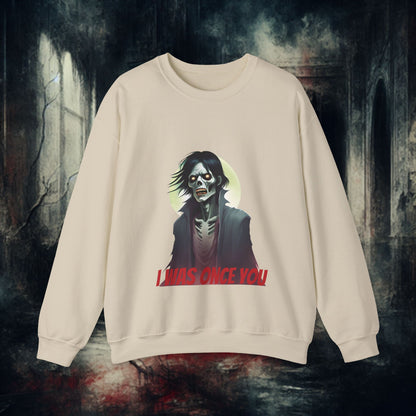 Gothic Zombie Horror Crewneck Sweatshirt - Unisex Gift for Halloween, Spooky Nights, Horror Lovers, Funny Sweatshirt, Casual Wear