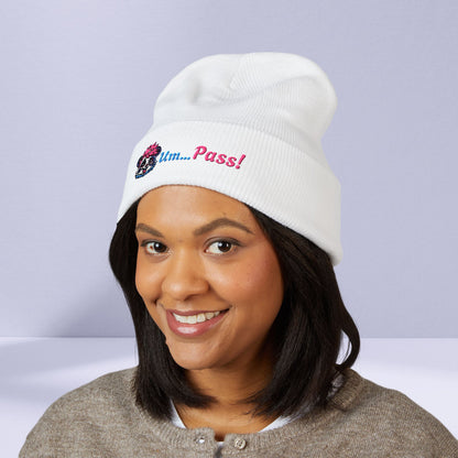 Strongly Decline Cute Classic Embroidered Beanie