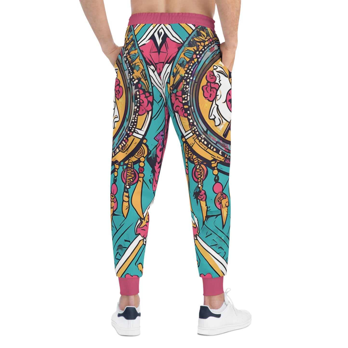 Colorful Pattern With An Ornate Design Joggers