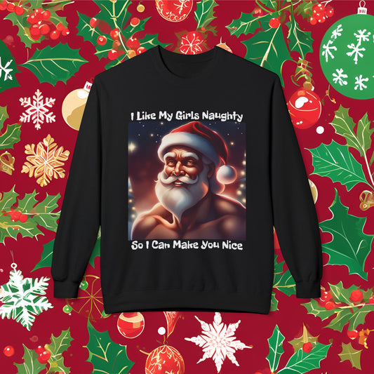 I Want You On My Naughty List Midweight Softstyle Fleece Sweatshirt