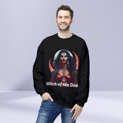 Witch of the Dead Sweatshirt | Unisex Fleece Crewneck | Halloween Apparel, Cozy Gift, Spooky Fashion, Psychedelic Style, Witchy Vibes