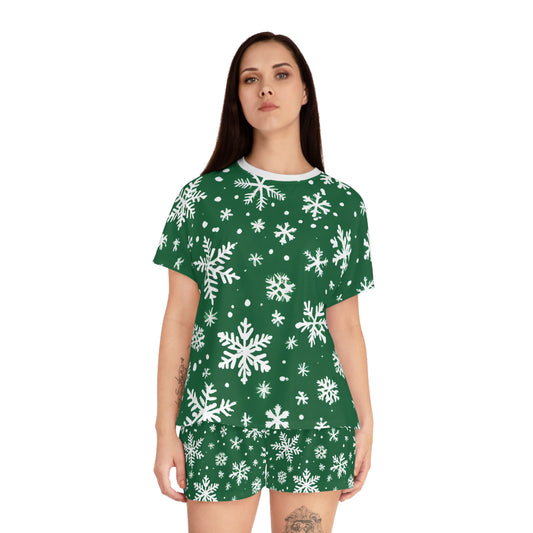 Women's Snow In The Jungle Short Pajama Set