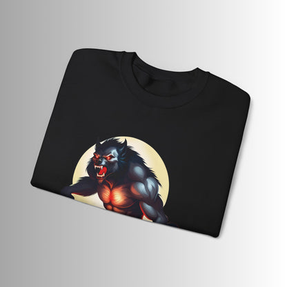 Gothic Monster Sweatshirt - Unisex Crewneck, Spooky Apparel, Halloween Gift, Dark Aesthetic, Unique Streetwear