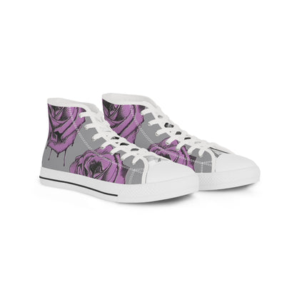 A Knight's Bleeding Rose Men's Gray Sneakers