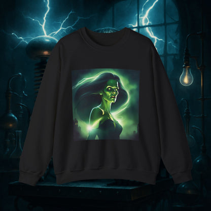 Unisex Female Frankenstein Heavy Blend™ Crewneck Sweatshirt