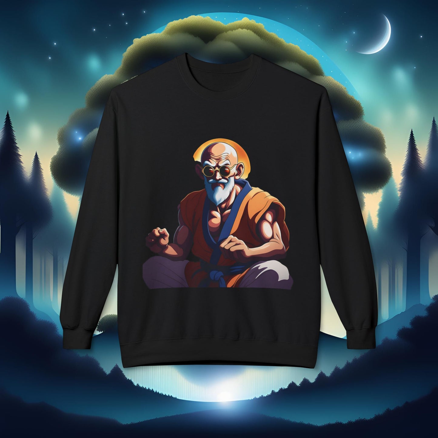 Master Roshi Softstyle Fleece Crewneck Sweatshirt