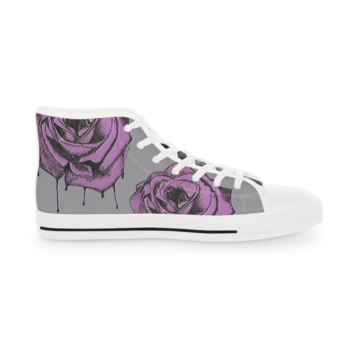 A Knight's Bleeding Rose Men's Gray Sneakers