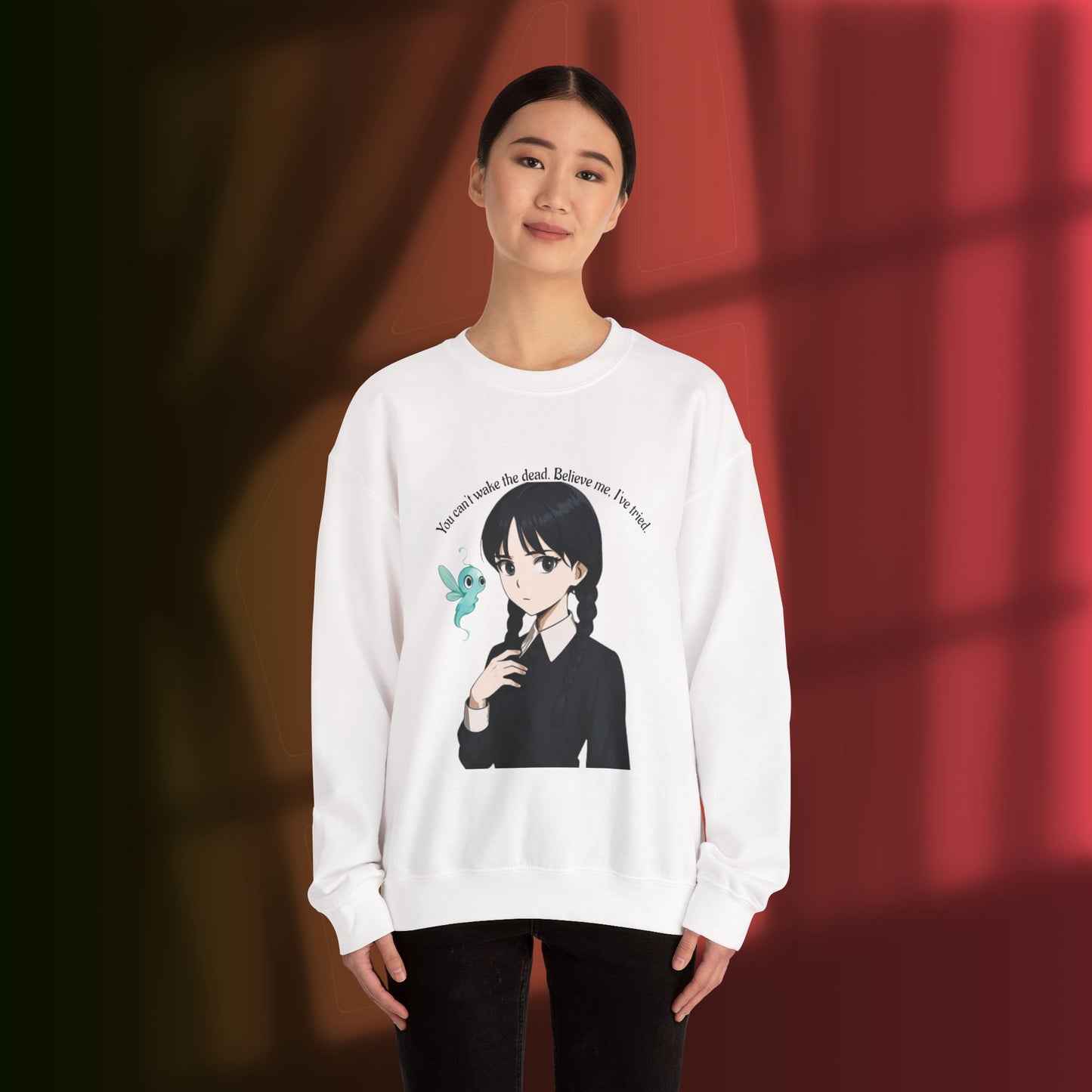Anime-Inspired Wednesday Can't Wake the Dead Sweatshirt