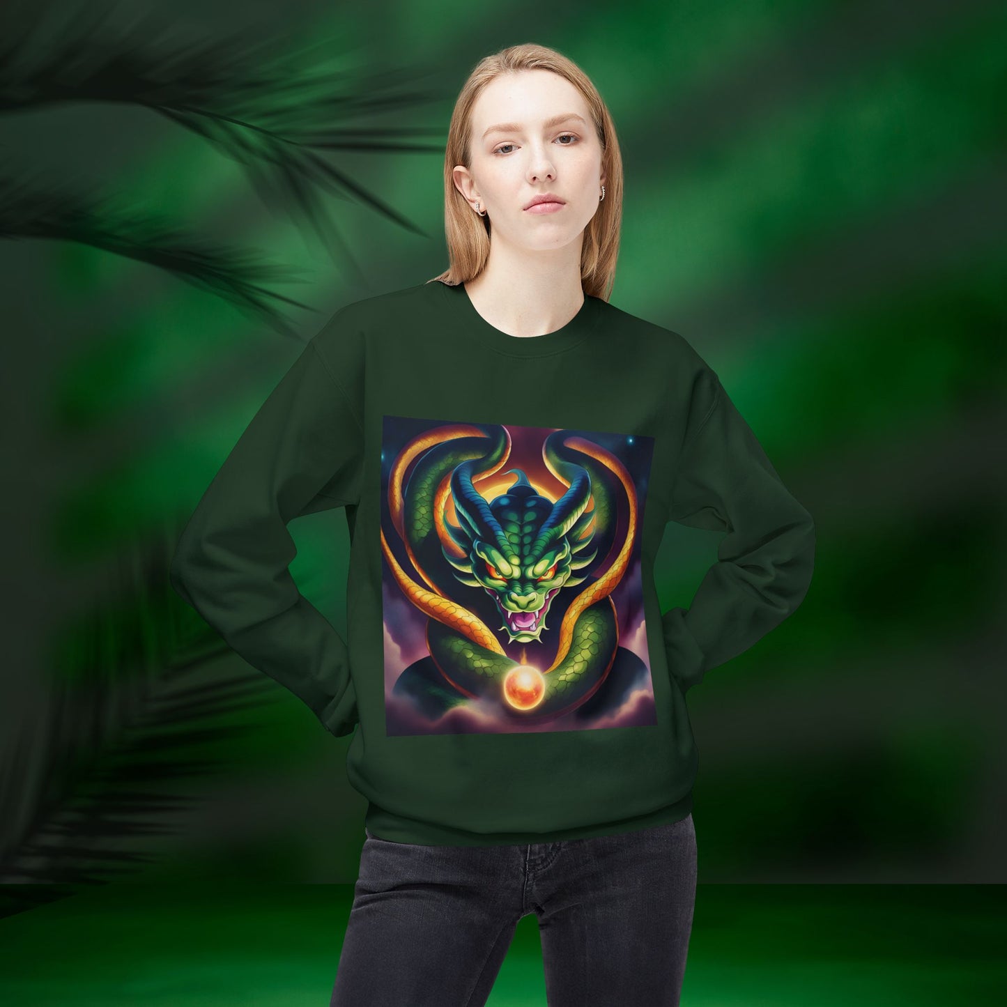 Shenron Midweight Softstyle Fleece Crewneck Sweatshirt