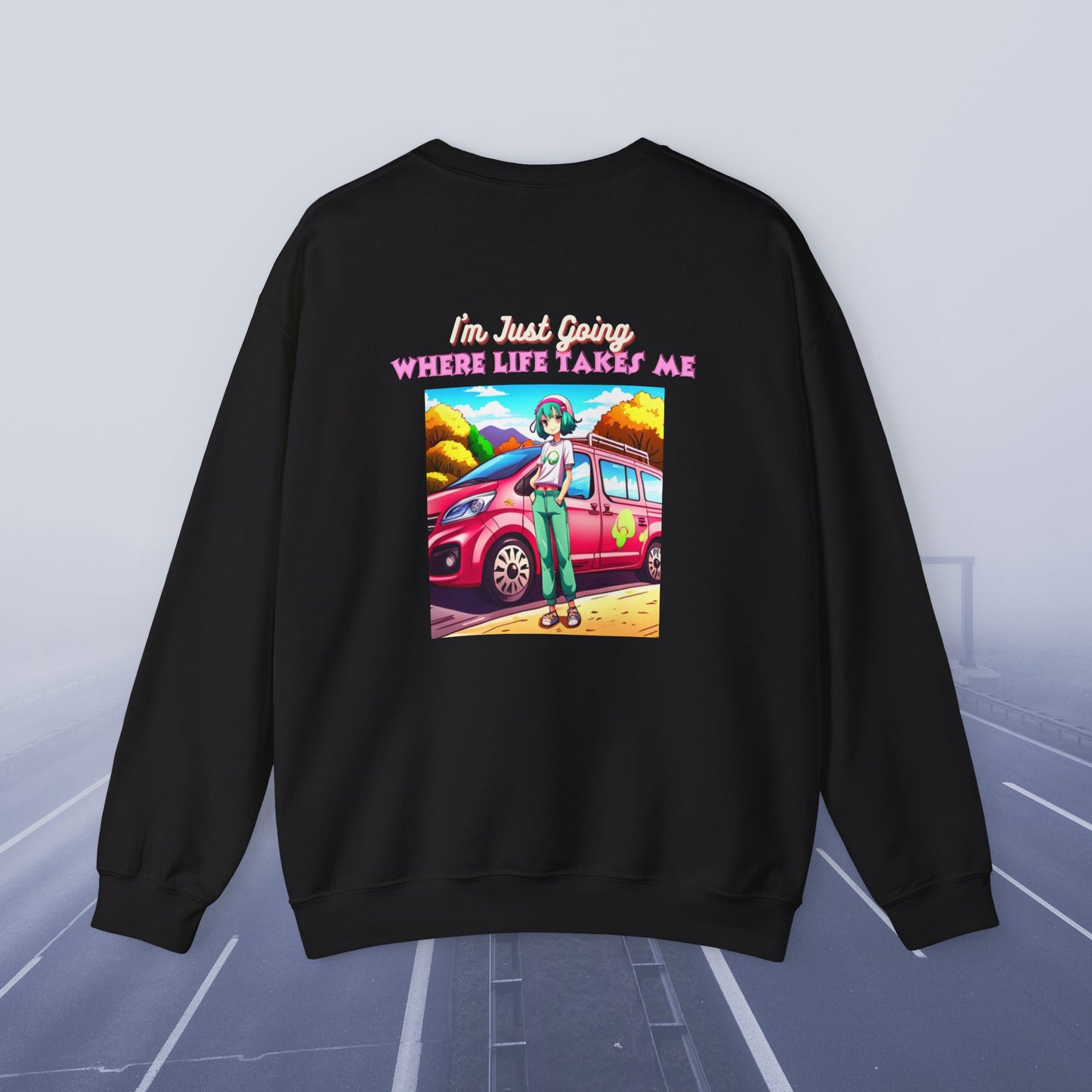 Unisex Relax And Go With The Flow Into The Future  Sweatshirt