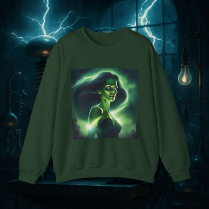 Unisex Female Frankenstein Heavy Blend™ Crewneck Sweatshirt