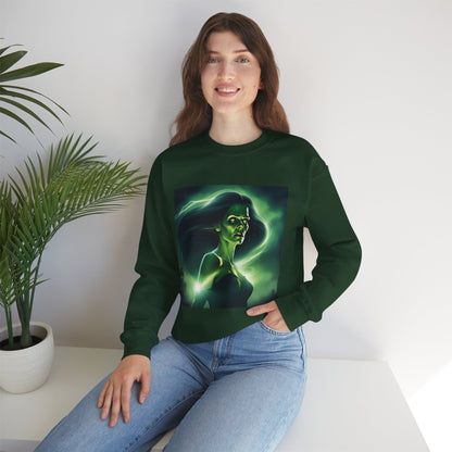 Unisex Female Frankenstein Heavy Blend™ Crewneck Sweatshirt