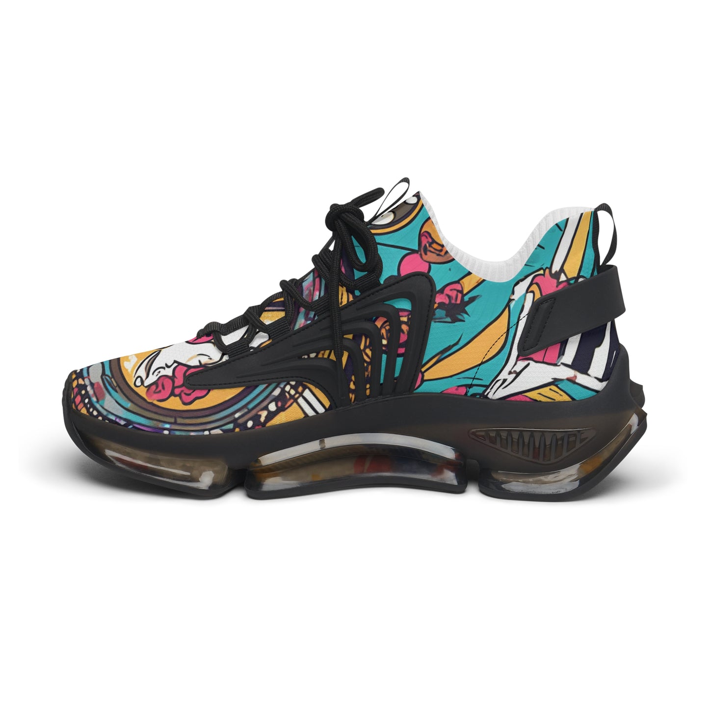 Women's Mesh Colorful Pattern With An Ornate Design Sneakers