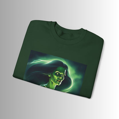 Unisex Female Frankenstein Heavy Blend™ Crewneck Sweatshirt