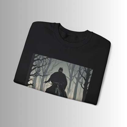 Mystical Forest Rider Sweatshirt | Unisex Heavy Blend Crewneck | Perfect for Halloween, Cozy Style, Gift for Nature Lovers, Eerie Nightwear, [...]