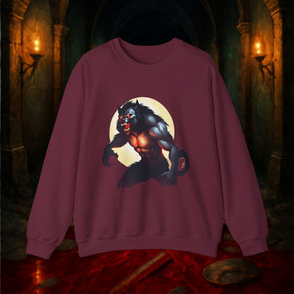 Gothic Monster Sweatshirt - Unisex Crewneck, Spooky Apparel, Halloween Gift, Dark Aesthetic, Unique Streetwear