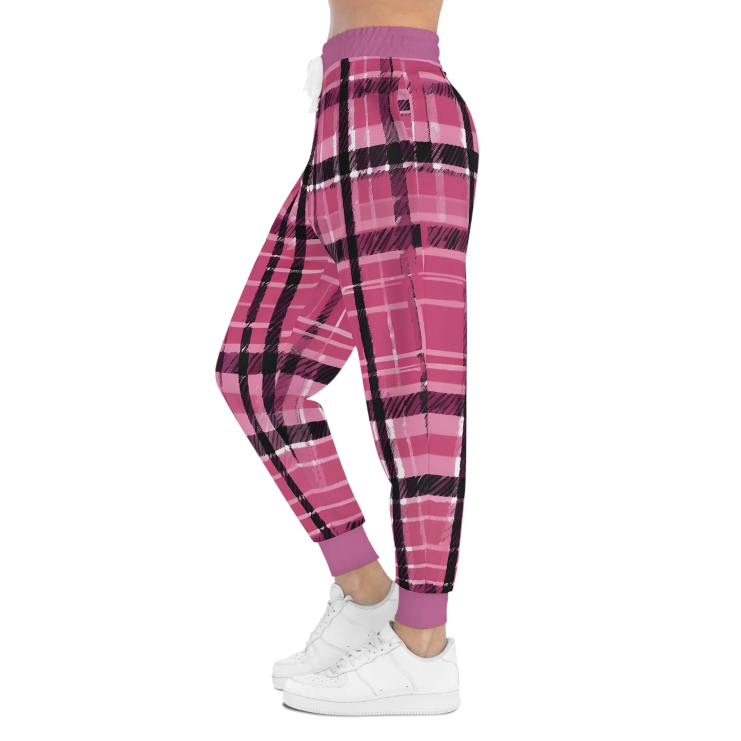 Athletic 2D Pink Pattern Sweatpants