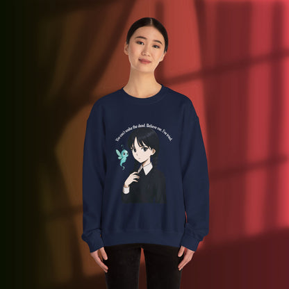 Anime-Inspired Wednesday Can't Wake the Dead Sweatshirt