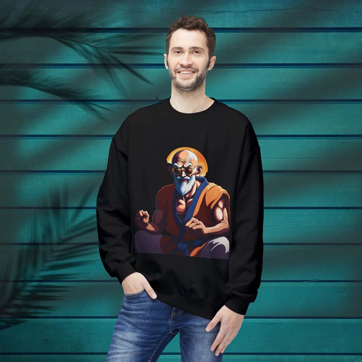 Master Roshi Softstyle Fleece Crewneck Sweatshirt