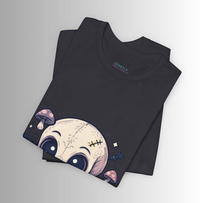 Halloween Skull Tee, Unisex Graphic Tee, Spooky Shirt, Cute Skeleton Apparel, Fall Fashion, Witchy Vibes