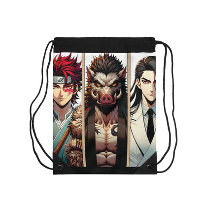 Demon Slayer + Naruto Drawstring Bag