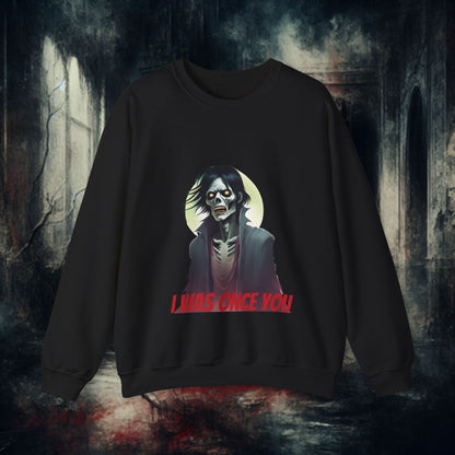 Gothic Zombie Horror Crewneck Sweatshirt - Unisex Gift for Halloween, Spooky Nights, Horror Lovers, Funny Sweatshirt, Casual Wear