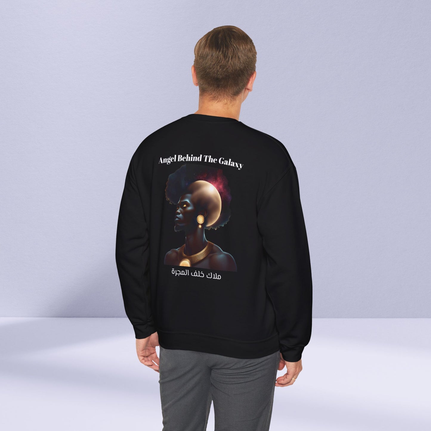 Angel Behind The Galaxy Sweatshirt Language Of Five