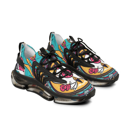 Men's Mesh Colorful Pattern With An Ornate Design Sneakers