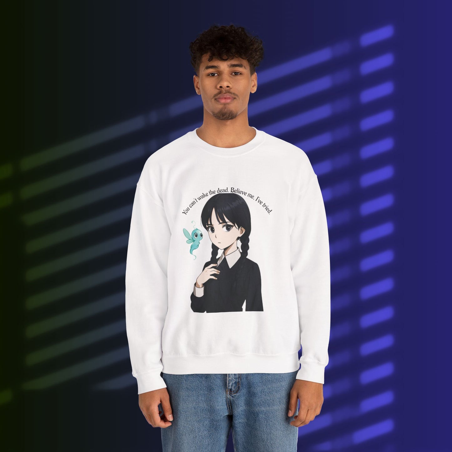 Anime-Inspired Wednesday Can't Wake the Dead Sweatshirt