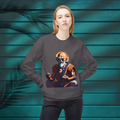 Master Roshi Softstyle Fleece Crewneck Sweatshirt