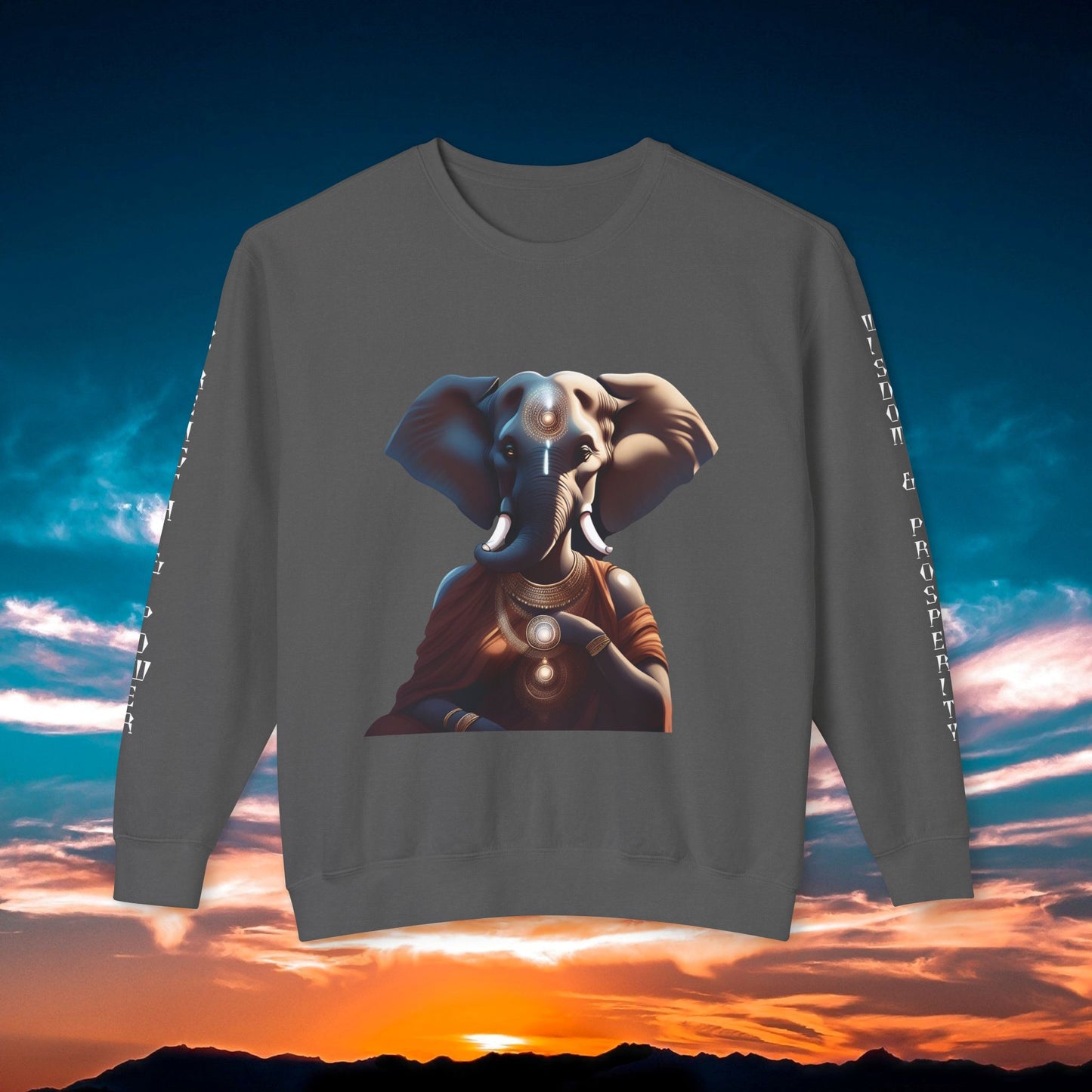 Vinayaki  Unisex Lightweight Crewneck Sweatshirt