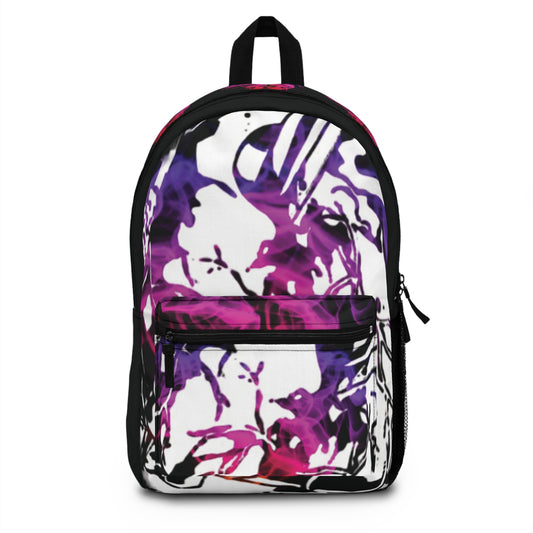 Purple Ombre Smoke Designed Backpack