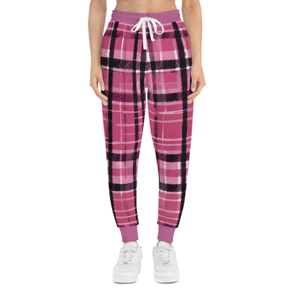 Athletic 2D Pink Pattern Sweatpants