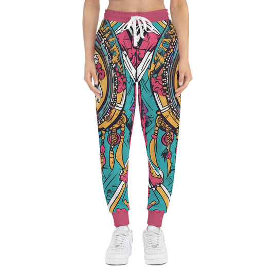 Colorful Pattern With An Ornate Design Joggers