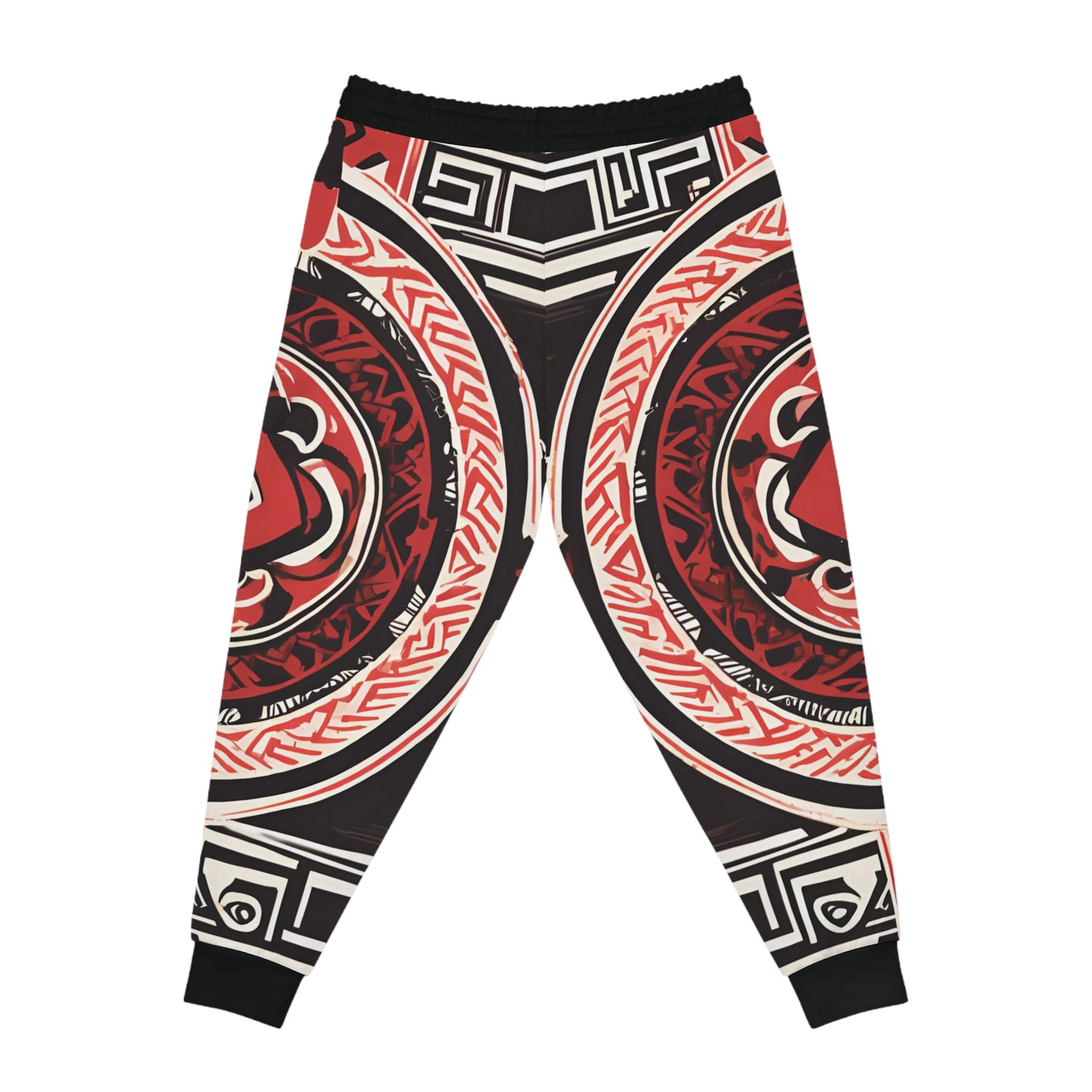 Red And Black Tribe Pattern Design Sweatpants