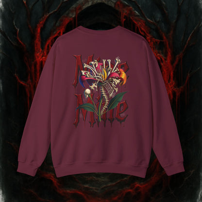 Gothic Monster Sweatshirt - Unisex Crewneck, Spooky Apparel, Halloween Gift, Dark Aesthetic, Unique Streetwear