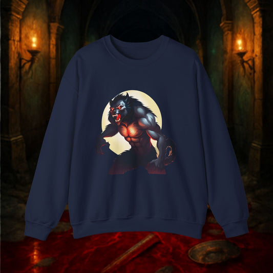 Gothic Monster Sweatshirt - Unisex Crewneck, Spooky Apparel, Halloween Gift, Dark Aesthetic, Unique Streetwear