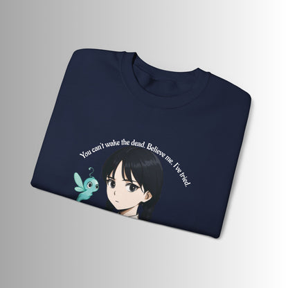 Anime-Inspired Wednesday Can't Wake the Dead Sweatshirt