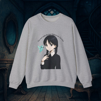 Anime-Inspired Wednesday Can't Wake the Dead Sweatshirt