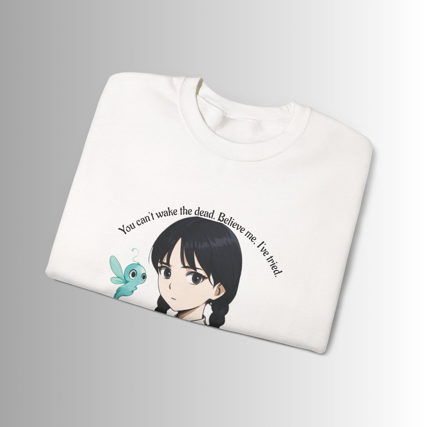 Anime-Inspired Wednesday Can't Wake the Dead Sweatshirt