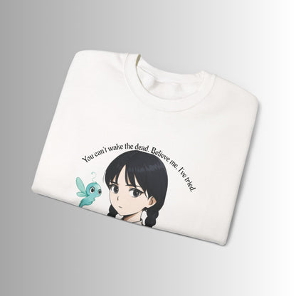 Anime-Inspired Wednesday Can't Wake the Dead Sweatshirt