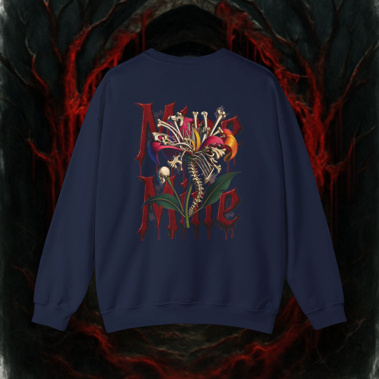 Gothic Monster Sweatshirt - Unisex Crewneck, Spooky Apparel, Halloween Gift, Dark Aesthetic, Unique Streetwear