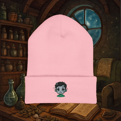 Beanie - Cute Creepy Frankenstein Embroidered Classic Cuffed Beanie