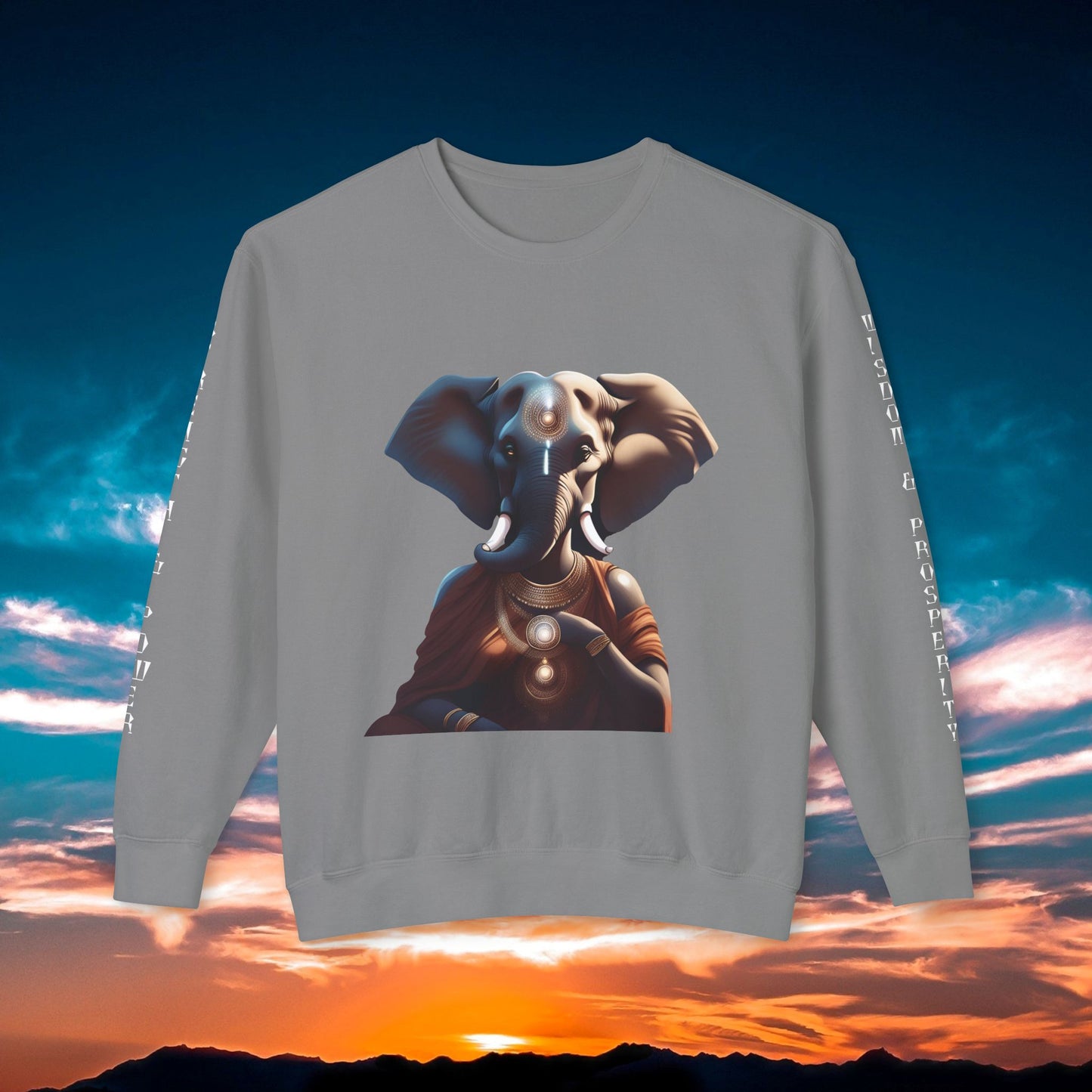 Vinayaki  Unisex Lightweight Crewneck Sweatshirt