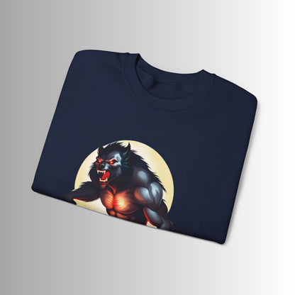 Gothic Monster Sweatshirt - Unisex Crewneck, Spooky Apparel, Halloween Gift, Dark Aesthetic, Unique Streetwear