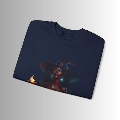 Witchy Halloween Sweatshirt, Cozy Fall Apparel, Unisex Crewneck, Halloween Costume Alternative, Spooky Season Gift, Witchy Decor